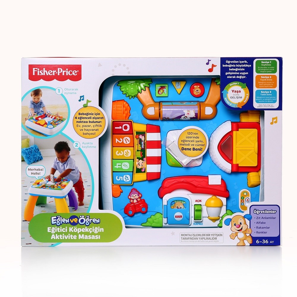 Fisher Price Eğitici Köpekçiğin Aktivite Masası Orjinal