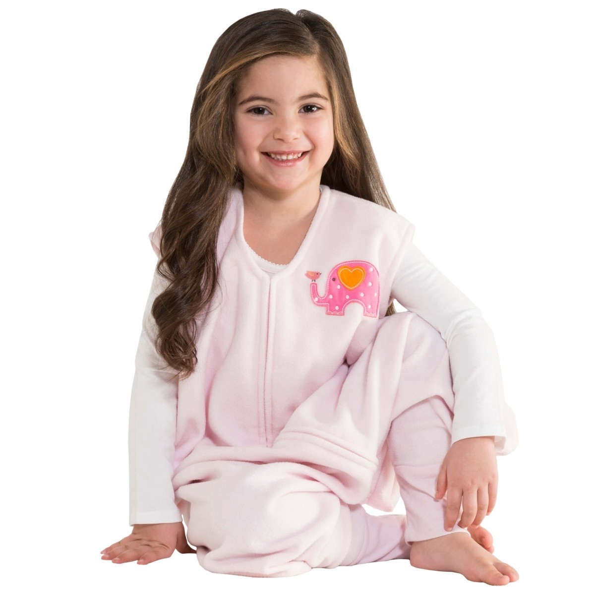 HALO SleepSack Çocuk Polar Uyku Tulumu - Pembe Fil Pembe