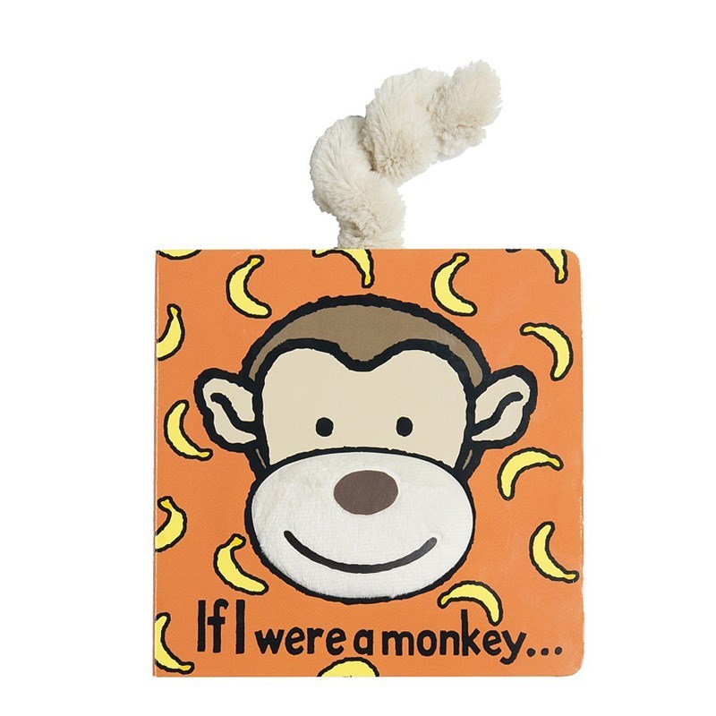 Jellycat Kitap Maymun /If I Were a Monkey Board Book Orjinal