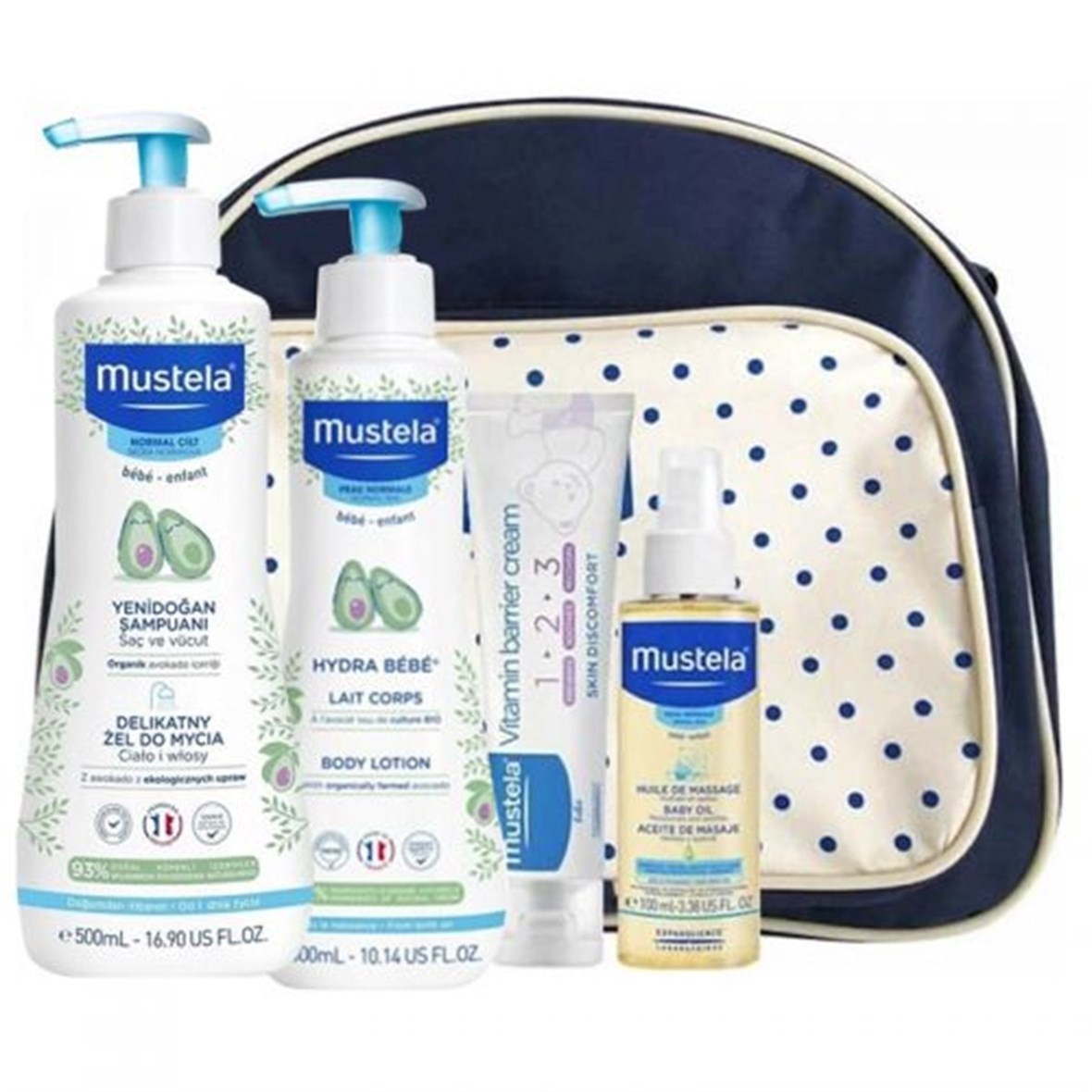 Mustela Merhaba Bebek Seti Çanta Hediyeli Orjinal