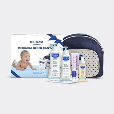 Mustela Merhaba Bebek Seti Çanta Hediyeli Orjinal