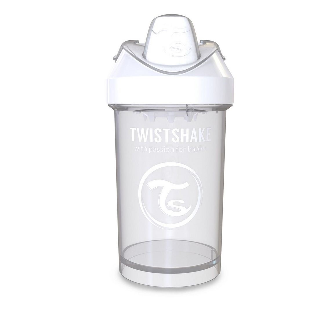 Twistshake KidCup Suluk 8 Ay+ 300 ml Beyaz Orjinal