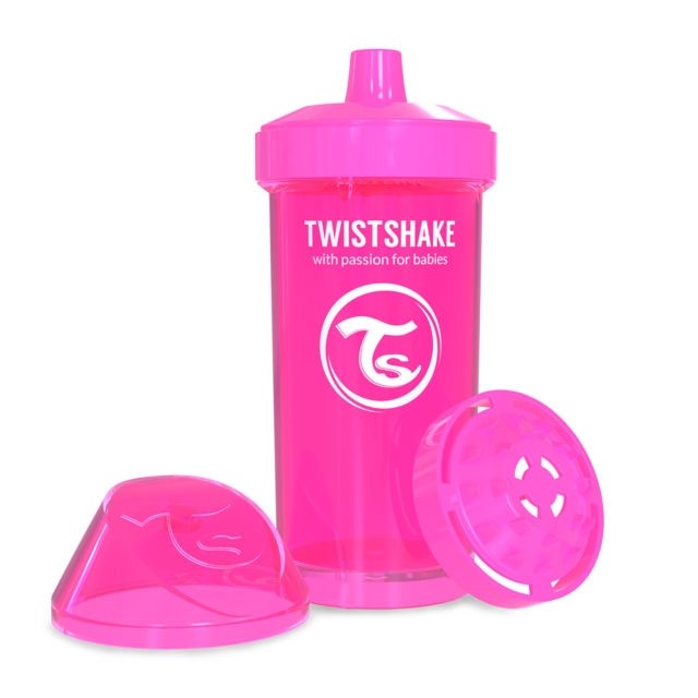Twistshake KidCup Suluk 12 Ay+ 360 ml Pembe Orjinal