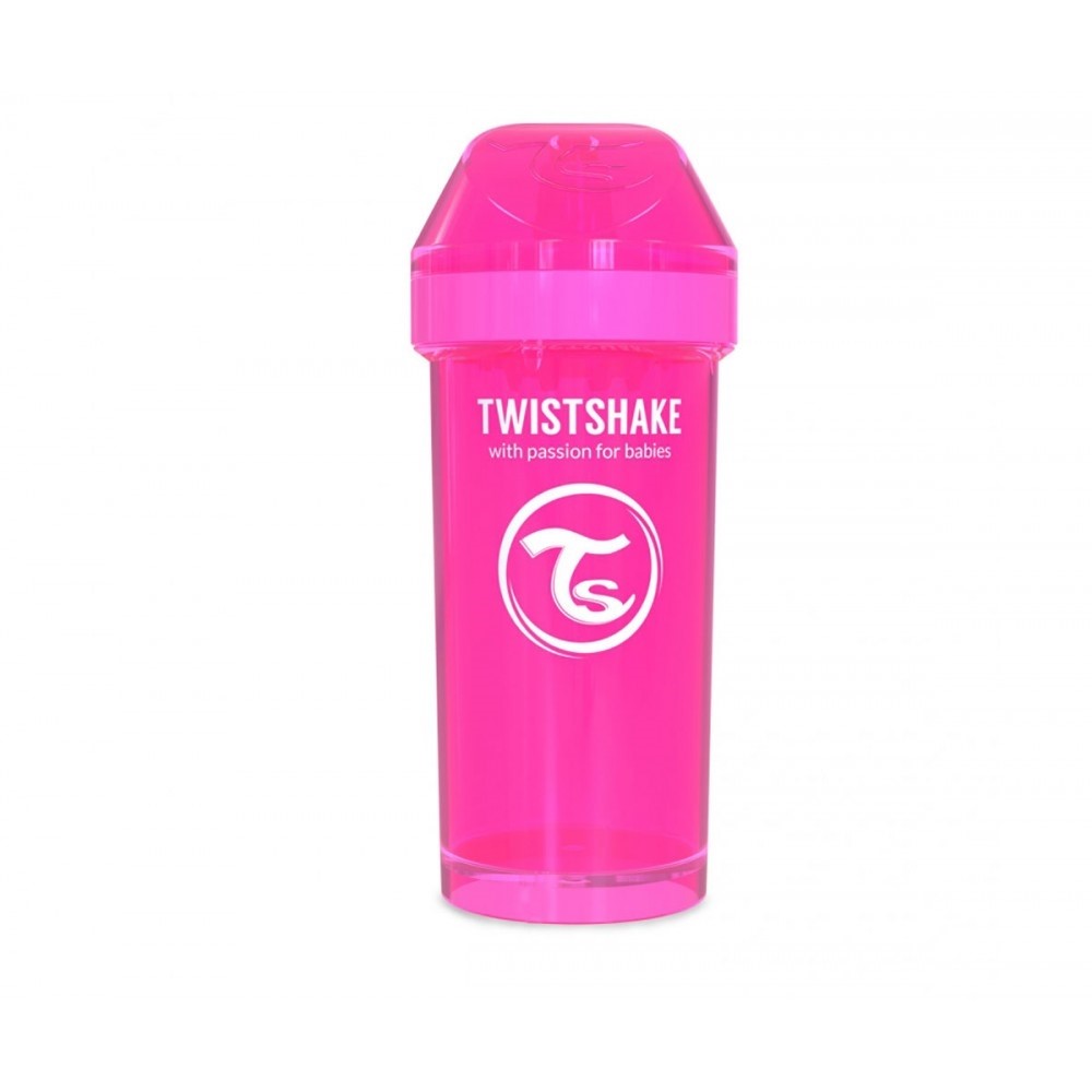Twistshake KidCup Suluk 12 Ay+ 360 ml Pembe Orjinal