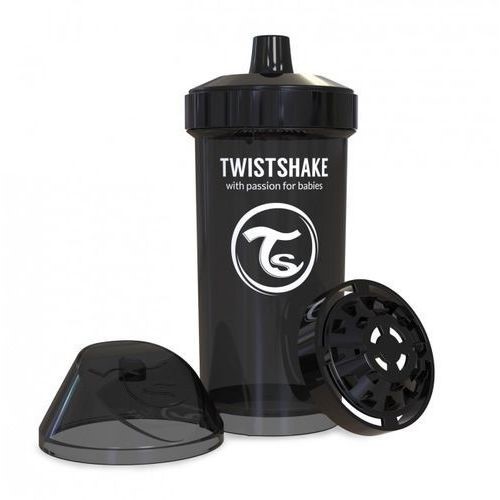 Twistshake KidCup Suluk 12 Ay+ 360 ml Siyah Orjinal