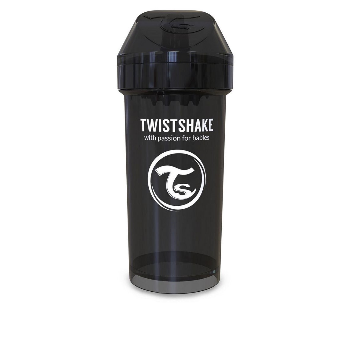 Twistshake KidCup Suluk 12 Ay+ 360 ml Siyah Orjinal