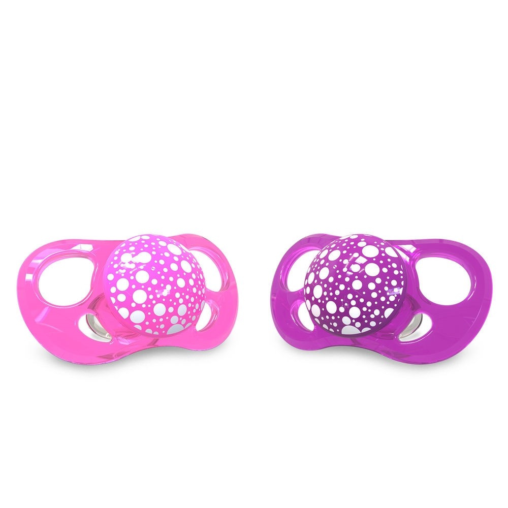 Twistshake Pembe Mor Silikon Emzik İkili Paket 6 Ay+