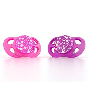 Twistshake Pembe Mor Silikon Emzik İkili Paket 0-6 Ay