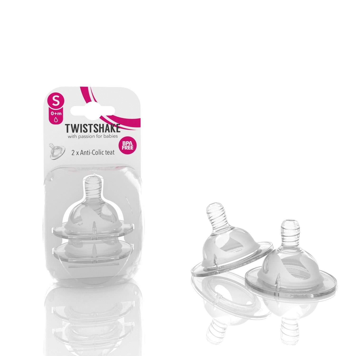 Twistshake Anticolic Biberon Emziği 0 Ay+ Orjinal
