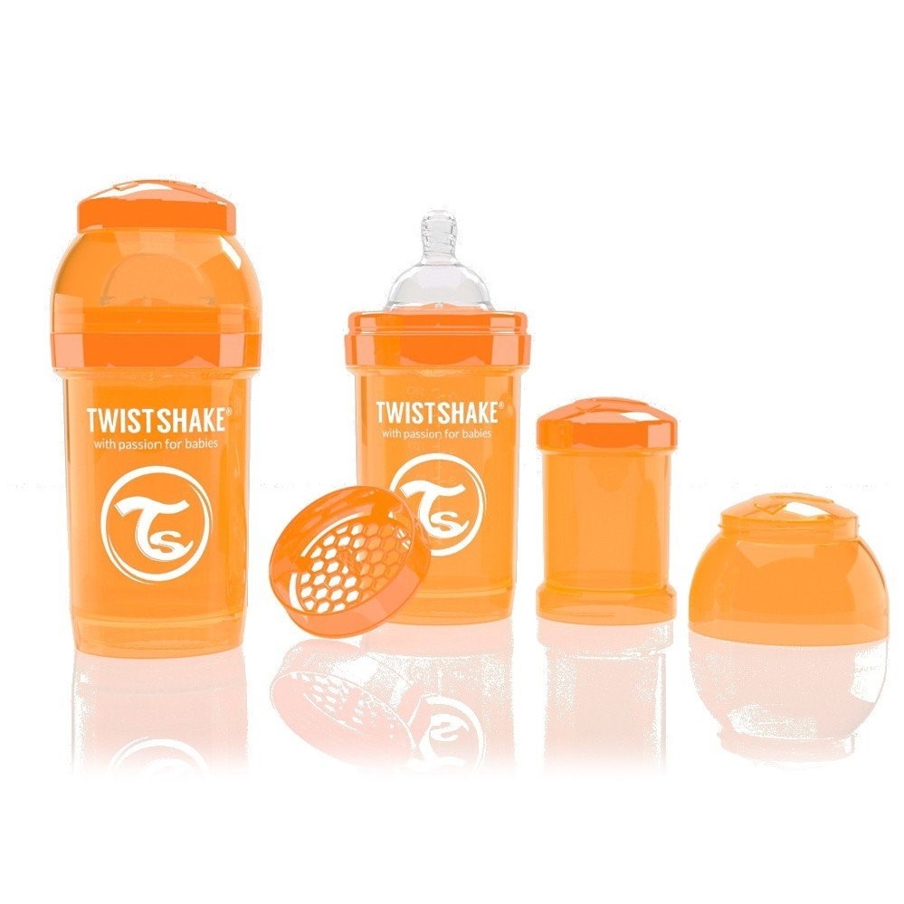 Twistshake Anticolic 180 ml Biberon Turuncu Orjinal