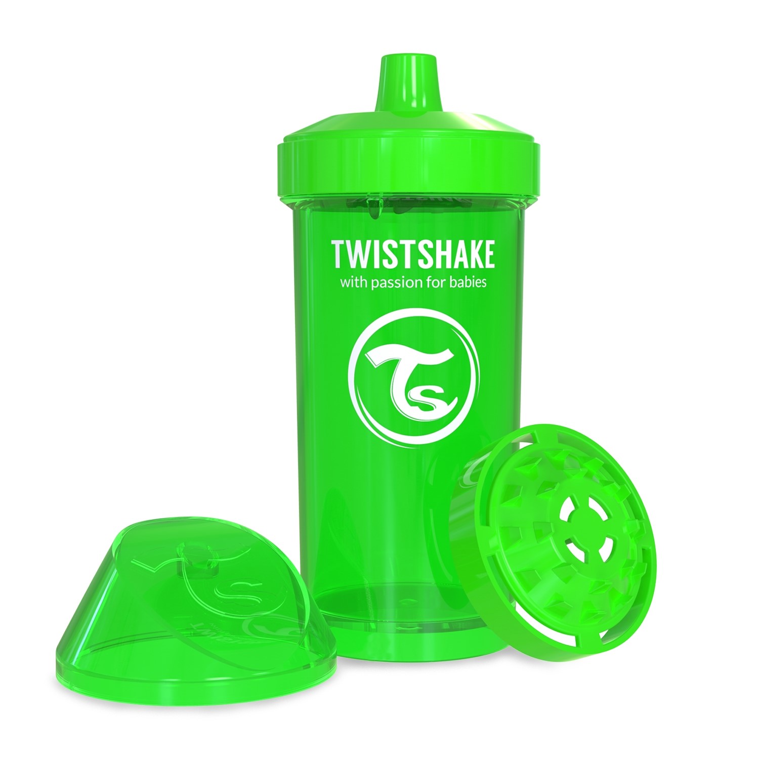 Twistshake KidCup Suluk 12 Ay+ 360 ml Yeşil Orjinal