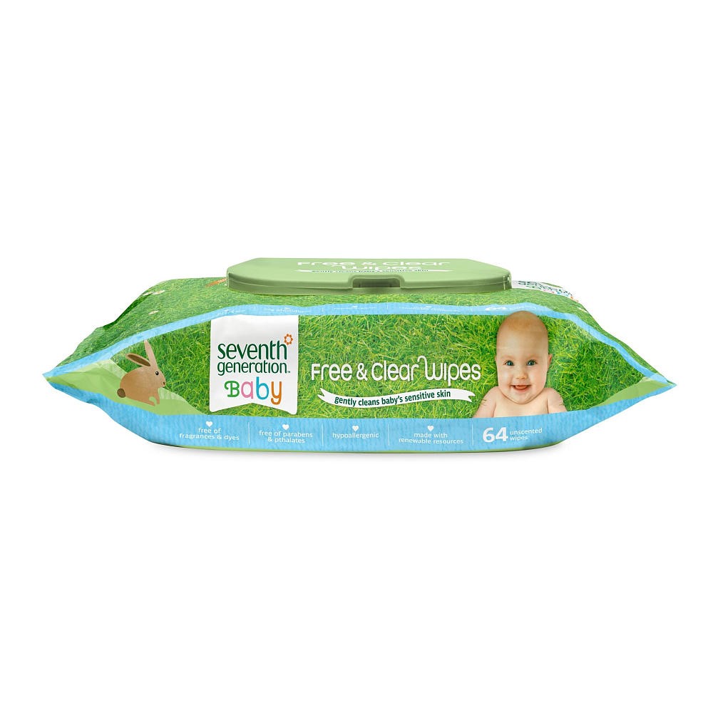 Seventh Generation Kokusuz Islak Temizleme Mendili 64 Adet Orjinal