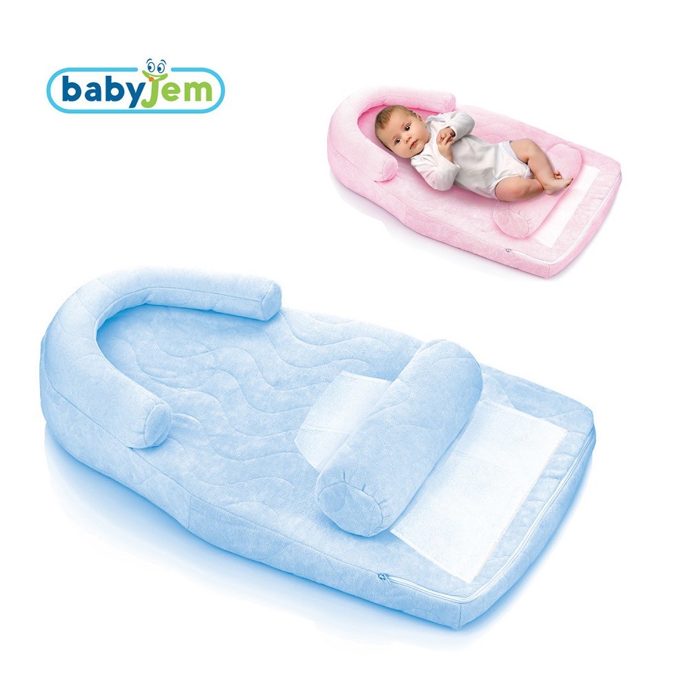 BabyJem Reflu ve Düz Kafa Yastığı Mavi