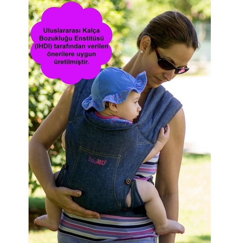 BabyNeo Organik Bebek Taşıyıcı Denim Orjinal