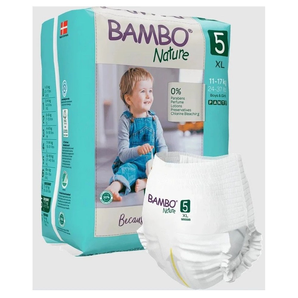 Bambo Nature No : 5 Alıştırma Külodu 12-20 kg (19 adet) Orjinal