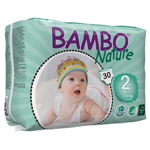 Bambo Nature No:2 Bebek Bezi 3-6 kg (30 Adet)