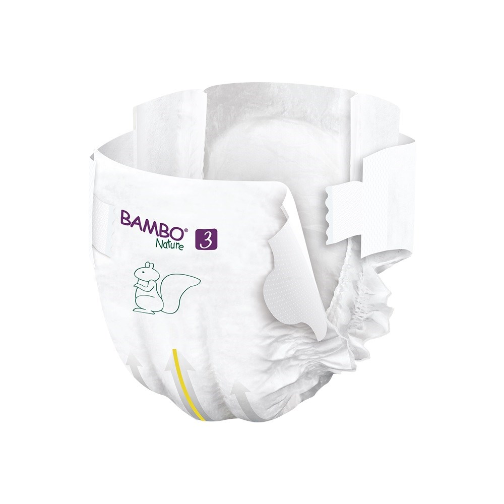 Bambo Nature No:3 Bebek Bezi 4-8 kg (28Adet) Orjinal