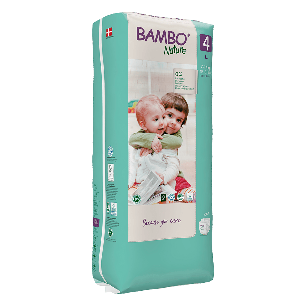 Bambo Nature No:4 Bebek Bezi 7-14 kg (48 Adet) Orjinal