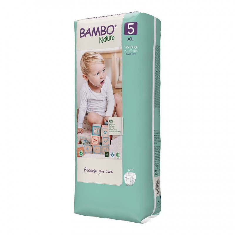 Bambo Nature No:5 Bebek Bezi 12-22 kg (44 Adet) Orjinal