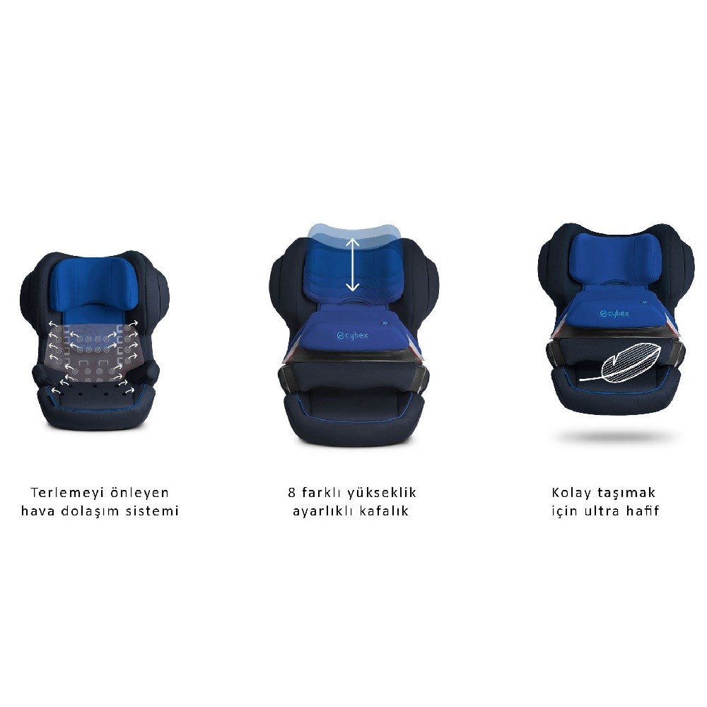 Cybex Juno 2-Fix 9-18 Oto Koltuğu Pure Black Orjinal
