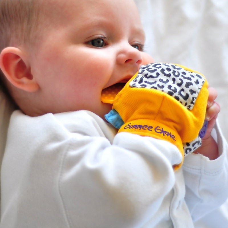 Gummee Glove - Eldiven Diş Kaşıyıcı Sarı 3-6 Ay 