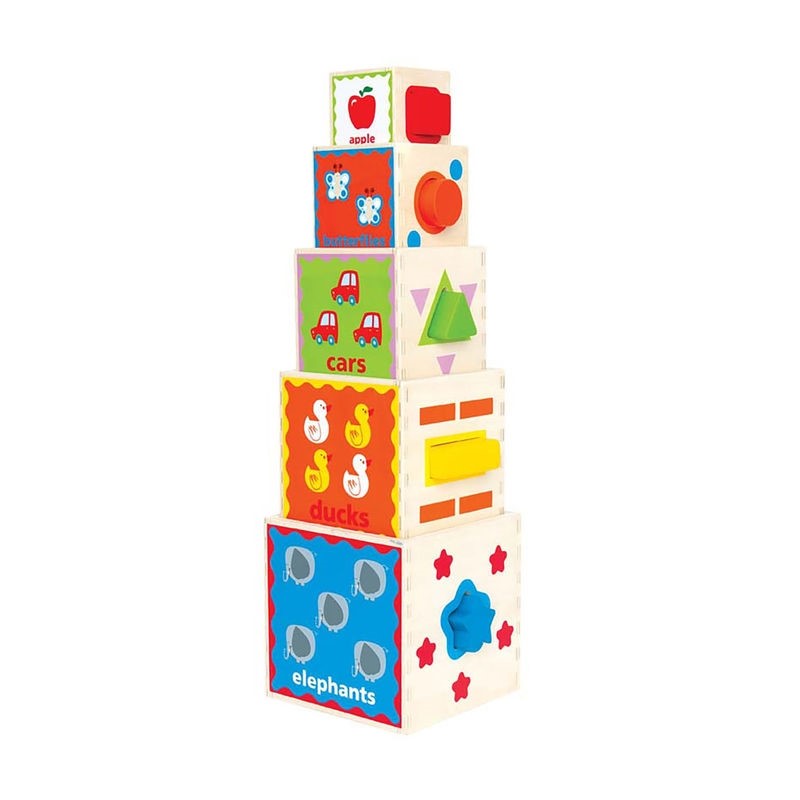Hape Ahşap Oyuncak - Oyun Piramiti 18 Ay+ Orjinal