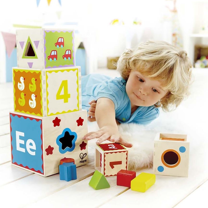 Hape Ahşap Oyuncak - Oyun Piramiti 18 Ay+ Orjinal