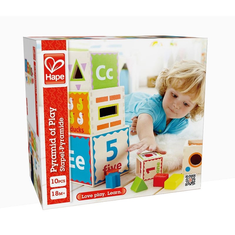 Hape Ahşap Oyuncak - Oyun Piramiti 18 Ay+ Orjinal
