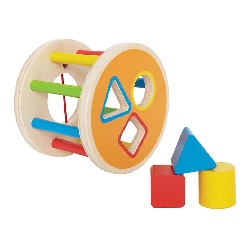 Hape Ahşap Oyuncak - 1-2-3 Şekil Sıralayıcı 12 Ay+ Orjinal