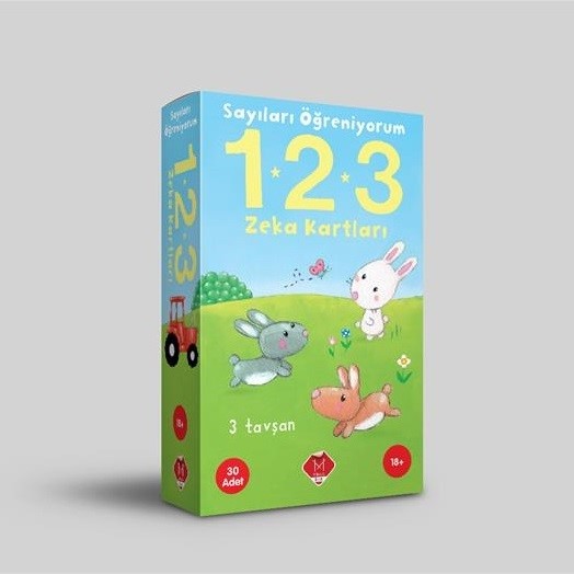 Mikado Zeka Kartları 1-2-3 Sayıları Öğreniyorum 2-4 Yaş Orjinal