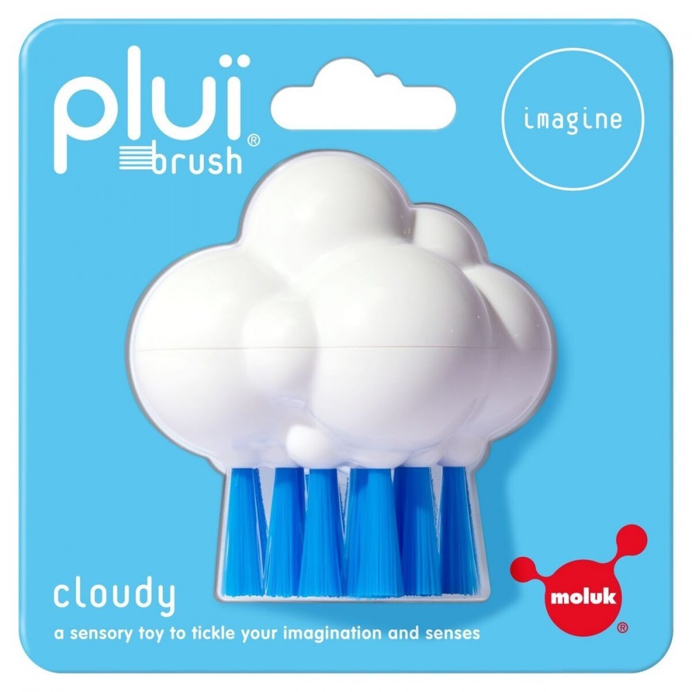 Moluk Design Plui Brush Cloudy White/Blue 3 Yaş+ Orjinal