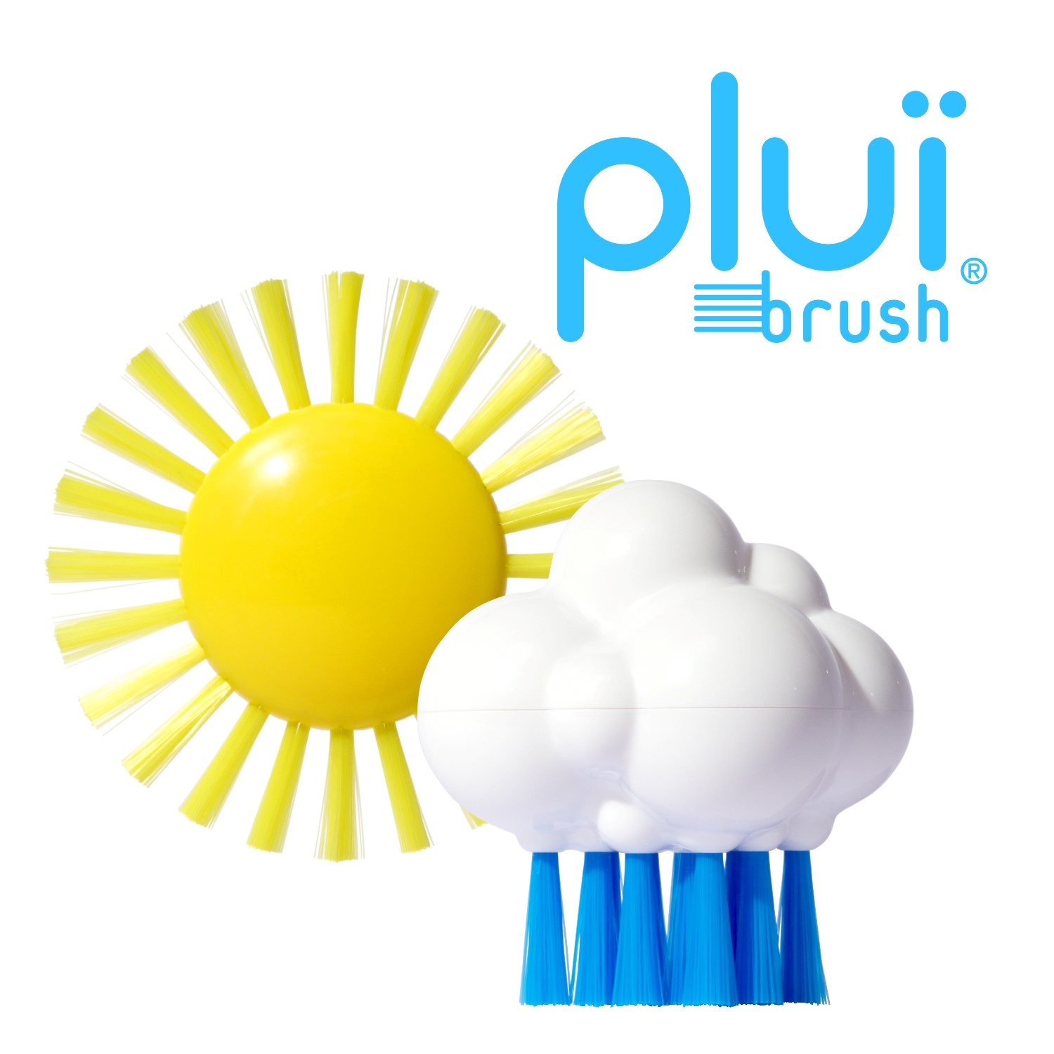 Moluk Design Plui Brush Cloudy White/Blue 3 Yaş+ Orjinal