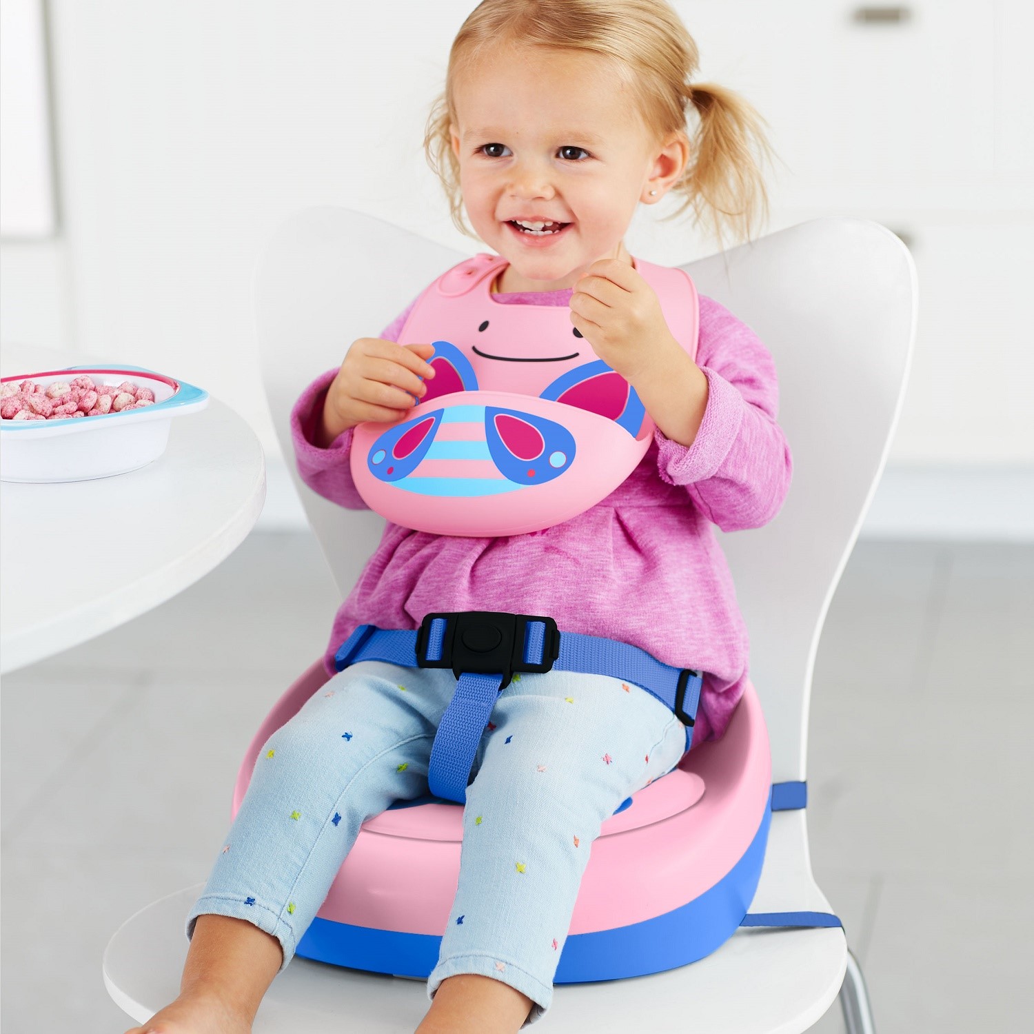 Skip Hop Zoo Sandalye Yükseltici Kelebek Pembe Bebekhouse