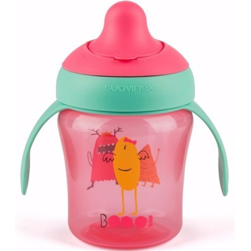 Suavinex Eğitici Bardak Damla Akıtmaz 6Ay+ 200 ml Pembe
