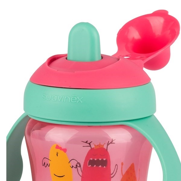 Suavinex Eğitici Bardak Damla Akıtmaz 6Ay+ 200 ml Pembe