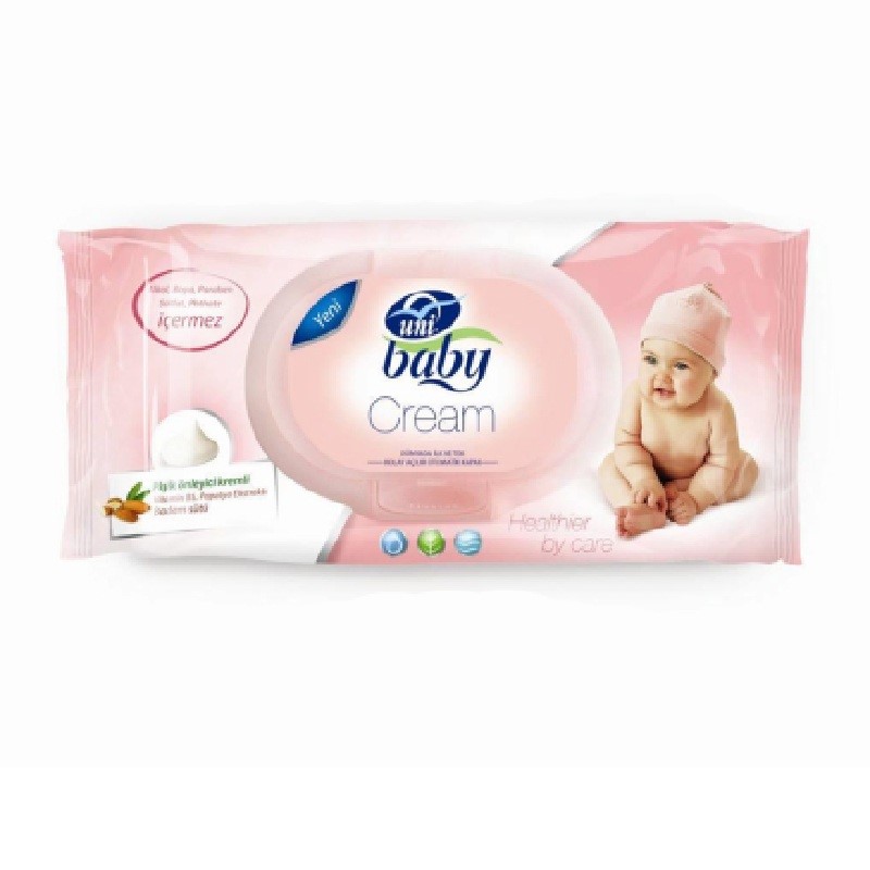Uni Baby Cream Islak Havlu 56 Adet Orjinal