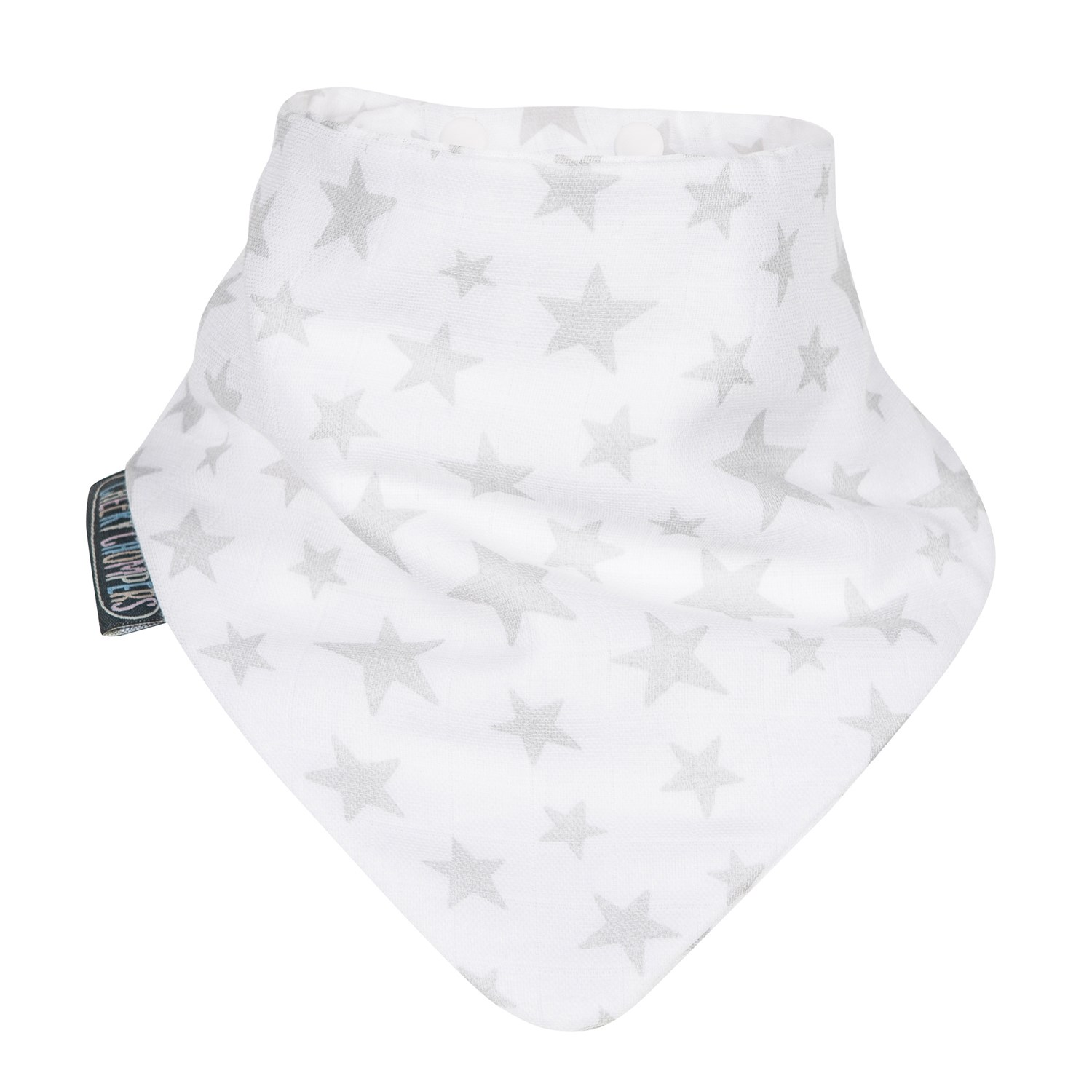 Cheeky Chompers Müslin Fular Önlük 2'li - Stars Zebra Orjinal