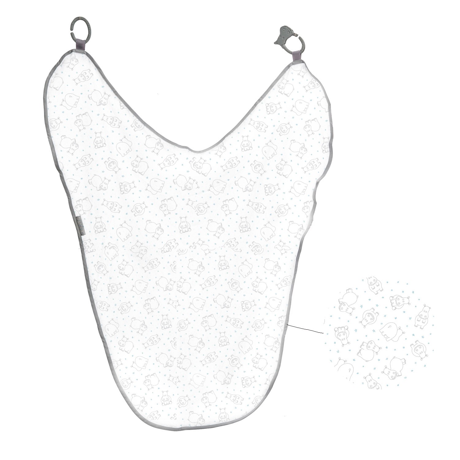 Cheeky Chompers MultiMuslin - Cheeky Hippo Orjinal