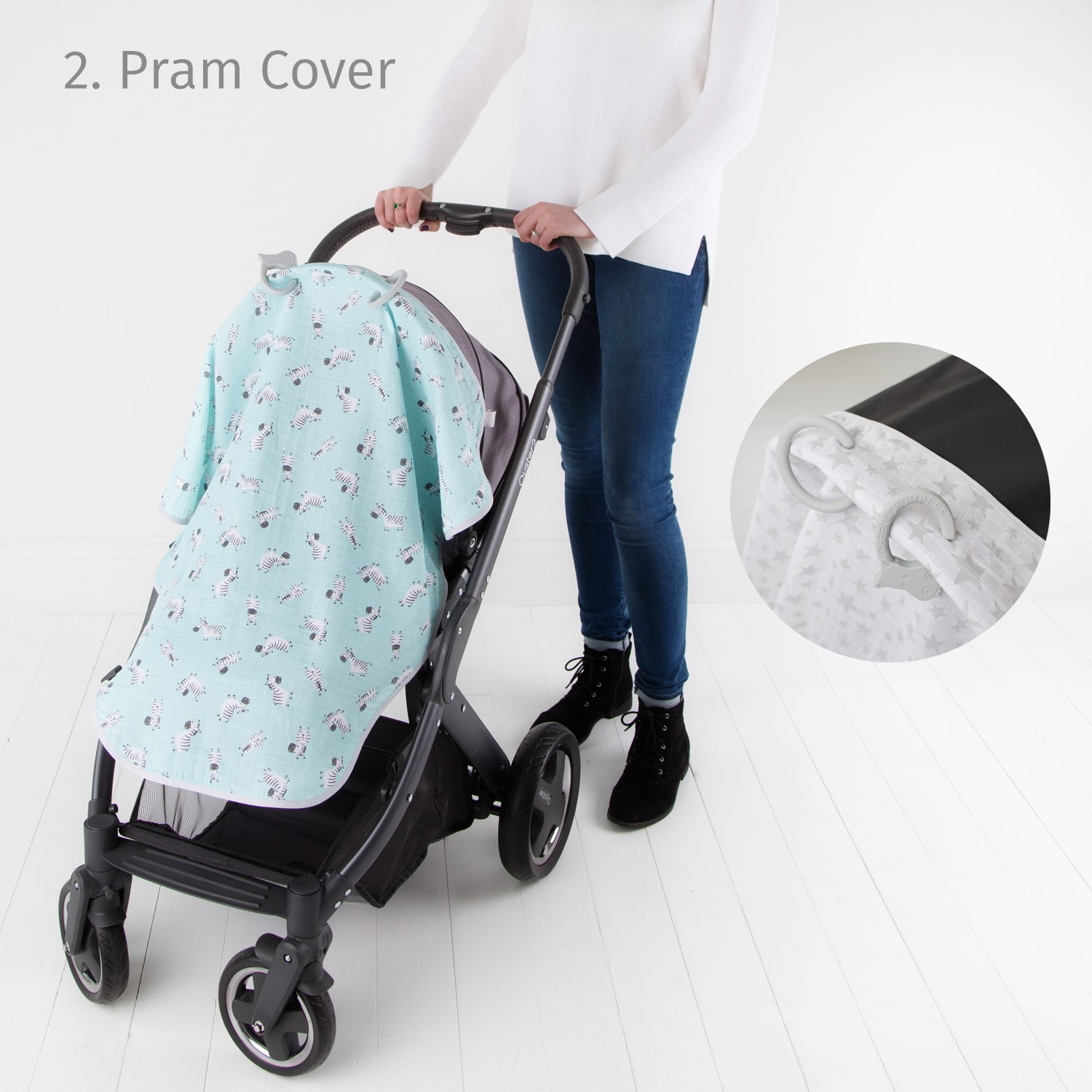 Cheeky Chompers MultiMuslin - Cheeky Hippo Orjinal