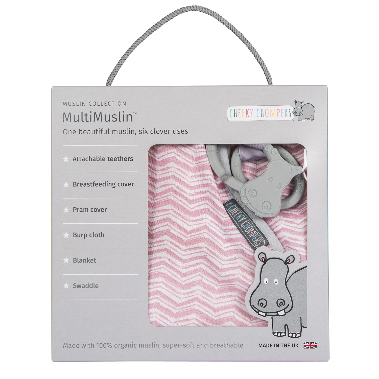 Cheeky Chompers MultiMuslin - Rosy Days Orjinal