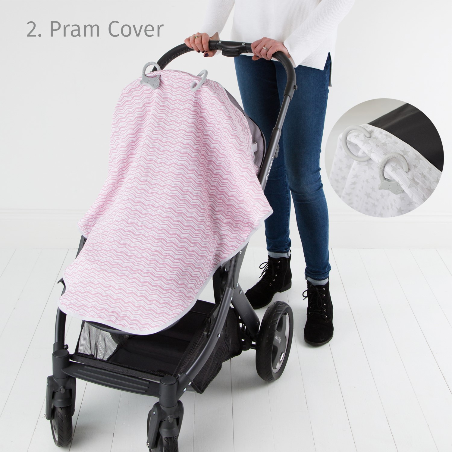 Cheeky Chompers MultiMuslin - Rosy Days Orjinal