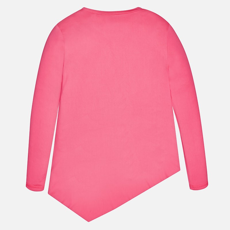 7073 Mayoral Kız Kışlık Uzun Kol T-shirt Pembe