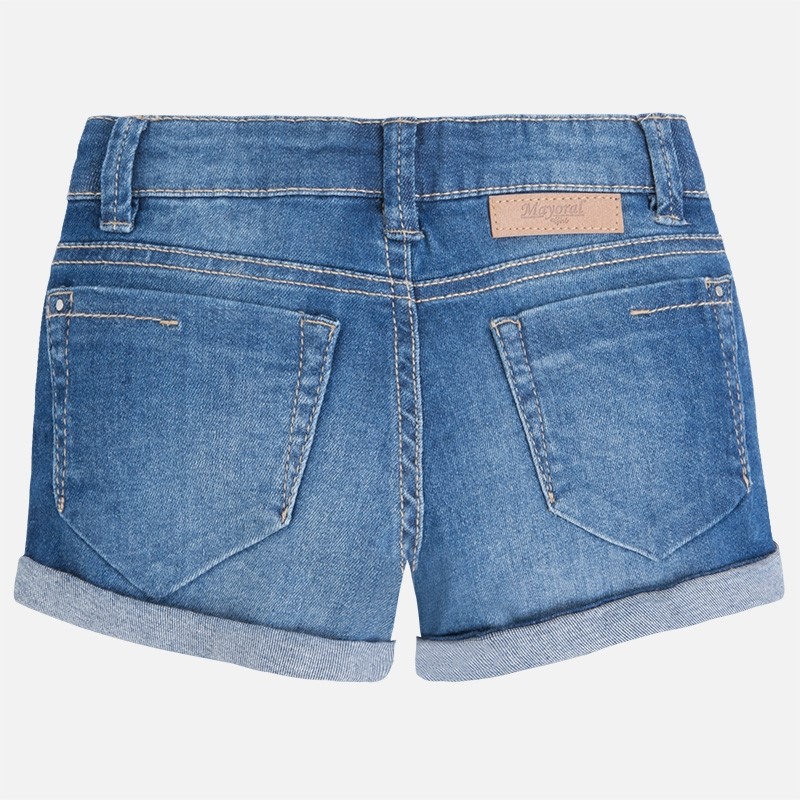 236 Mayoral Kız Yazlık Basic Denim Şort Koyu Mavi