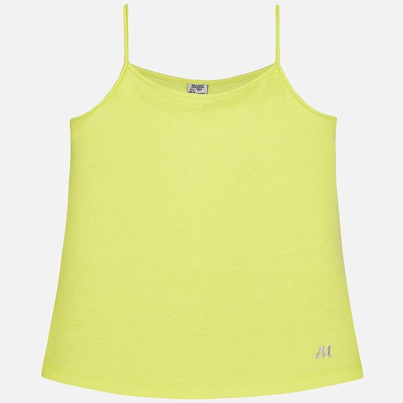 857 Mayoral Kız Yazlık İp Askılı Basic T-shirt Sarı