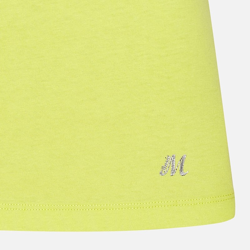 857 Mayoral Kız Yazlık İp Askılı Basic T-shirt Sarı