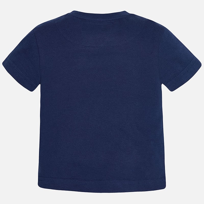 1013 Mayoral Erkek Bebek Yazlık Kısa Kol T-shirt Koyu Mavi