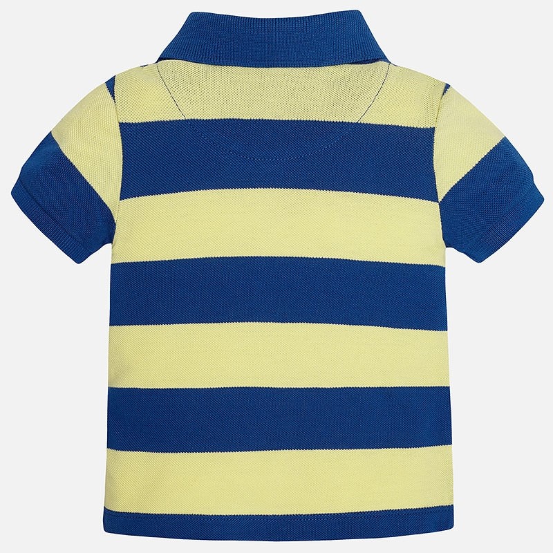 1135 Mayoral Erkek Bebek Yazlık Kısa Kol Çizgili T-shirt Sarı