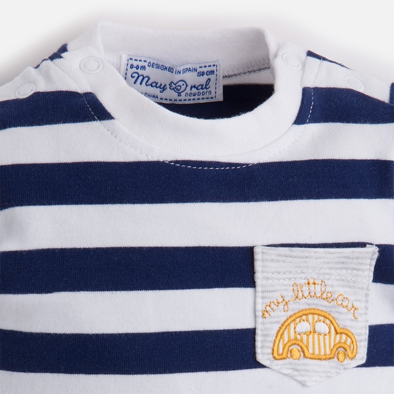 1643 Mayoral Erkek Bebek Yazlık Kısa Kol T-shirt Şort 4lü Se Sarı