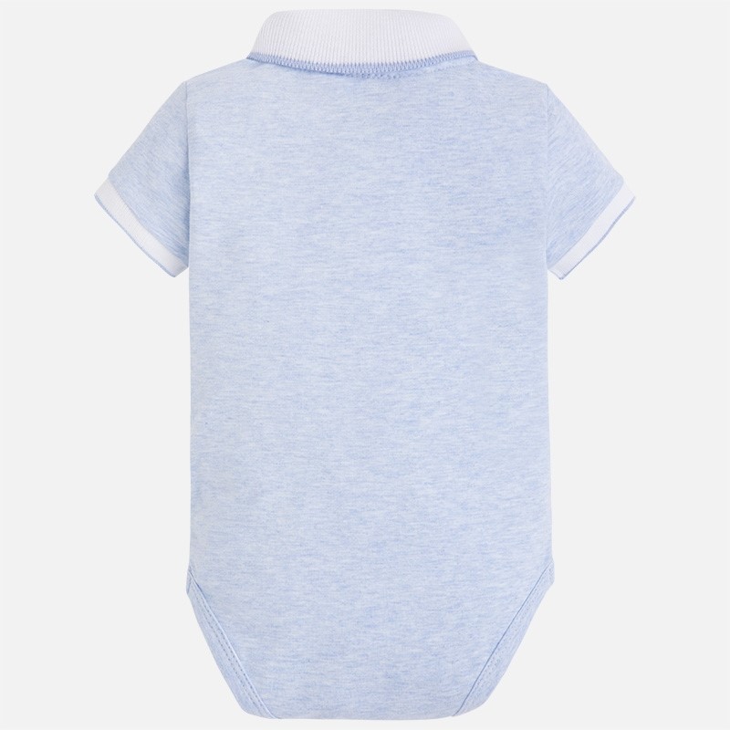 1741 Mayoral Erkek Bebek Yazlık Polo Yaka Body T-shirt Mavi