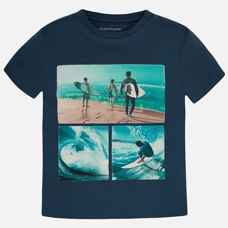 6019 Mayoral Erkek Yazlık Kısa Kol T-shirt Mavi